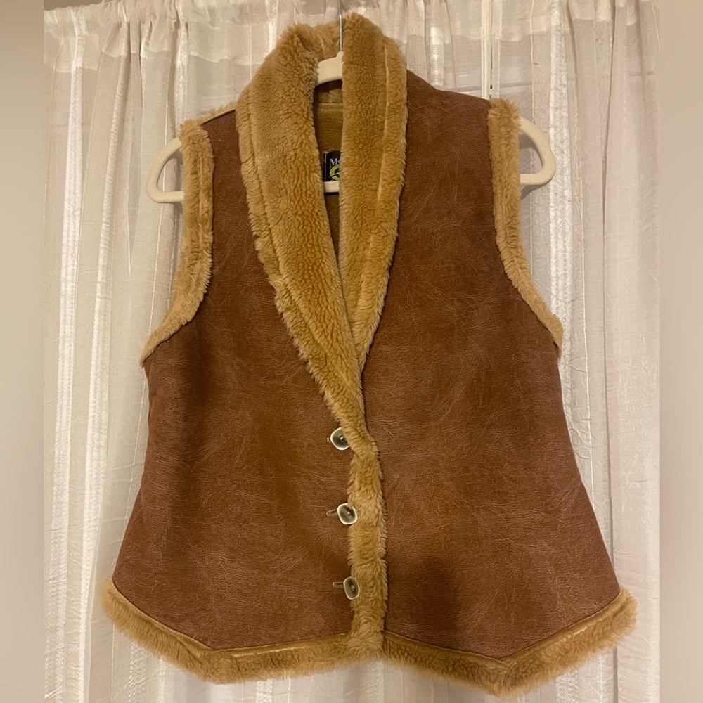 Vintage shearling vest